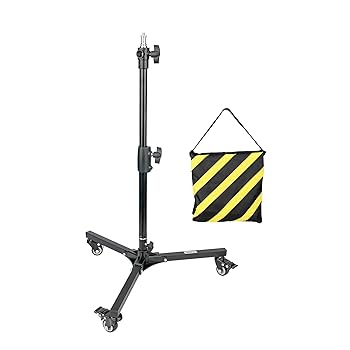 撮影　ライトスタンド キャスター付 未使用品 Amazon | 写真ライトスタンドベース キャスター付き 車輪付き